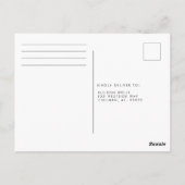 Carte RSVP de cadre de pin d'hiver (Dos)