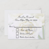 Carte RSVP de célébration anniversaire (Devant / Derrière)