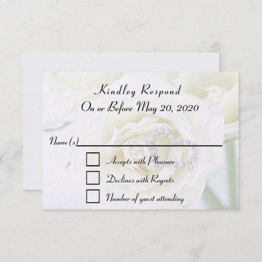 Carte RSVP de célébration anniversaire (Devant / Derrière)