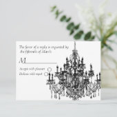 Carte Rsvp de Chandee Amore noir (Debout devant)