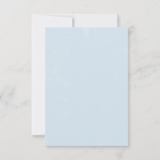 Carte RSVP de choix du menu Fleurs blanches classi (Dos)