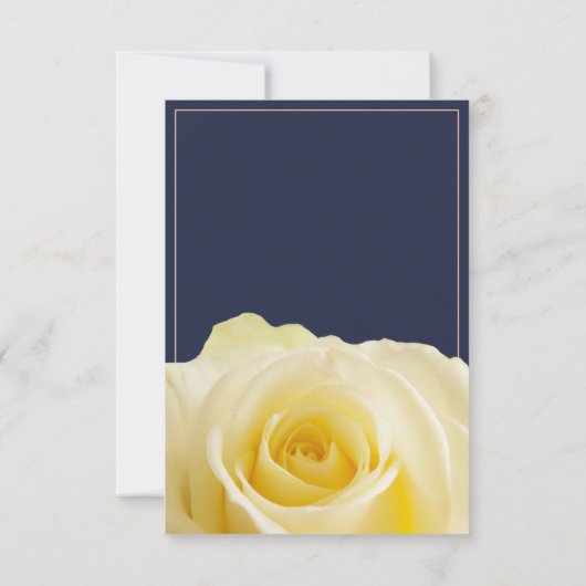 Carte RSVP de choix du menu Mariage rose jaune mod (Dos)