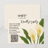 Carte RSVP de code QR Callas Whisperer (Devant / Derrière)