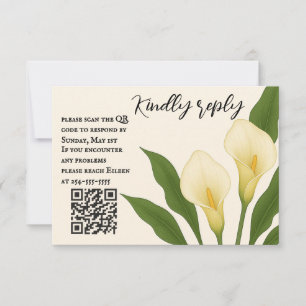Carte RSVP de code QR Callas Whisperer
