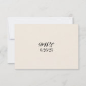 Carte RSVP de code QR de la voie Wisteria (Dos)