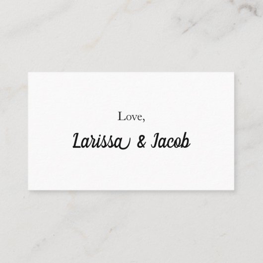 Carte RSVP de code QR élégante  (Dos)