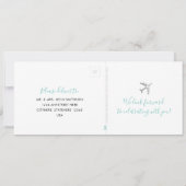 Carte RSVP de coupure de billet d'embarquement (Dos)