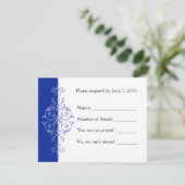 Carte RSVP de défilement persan (Debout devant)