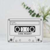 Carte RSVP de demande de chanson (Debout devant)