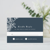 Carte RSVP de jardin secret (Debout devant)