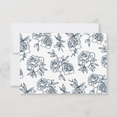 Carte RSVP de jardin secret (Dos)