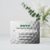 Carte RSVP de la barre de golf Mitzvah (Debout devant)