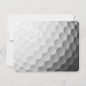 Carte RSVP de la barre de golf Mitzvah (Dos)