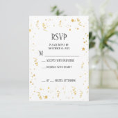 Carte RSVP de la fête de la retraite Gold (Debout devant)