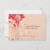 Carte RSVP de la fête de thé rustique victorienne (Dos)