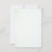 Carte RSVP de la forêt de bois aquarelle (Dos)