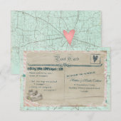 Carte RSVP de la partie voyage valises (Devant / Derrière)