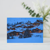 Carte RSVP de la scène d'hiver (Debout devant)
