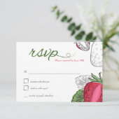 Carte RSVP de la vigne de fraise (Debout devant)