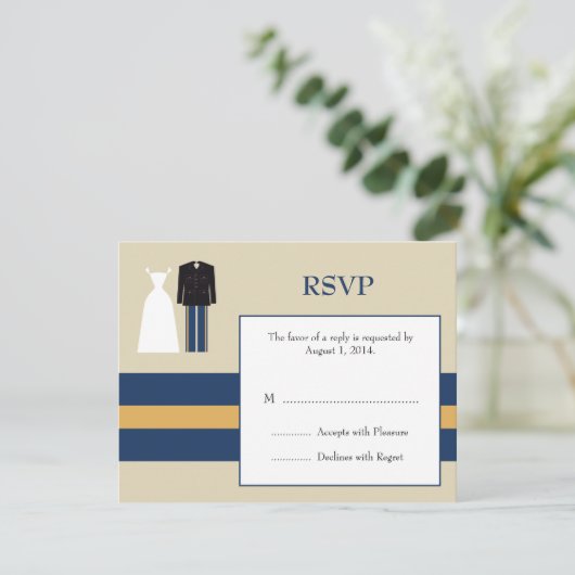 Carte RSVP de l'armée (Debout devant)