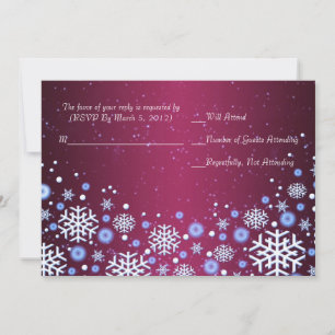 Carte RSVP de luxe Cool Christmas Spirit