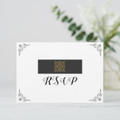 Carte RSVP de mariage (Debout devant)
