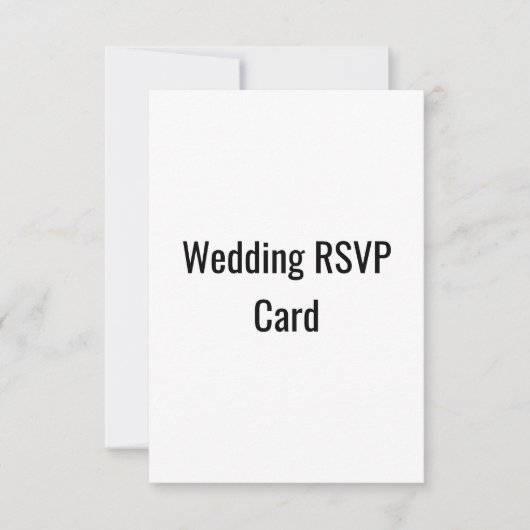 Carte RSVP de mariage (Devant)