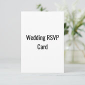 Carte RSVP de mariage (Debout devant)