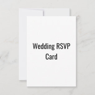 Carte RSVP de mariage
