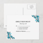 Carte RSVP de mariage (Devant / Derrière)