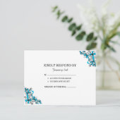 Carte RSVP de mariage (Debout devant)