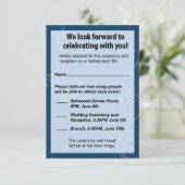 Carte RSVP de mariage (Debout devant)