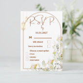 Carte RSVP de mariage (Debout devant)