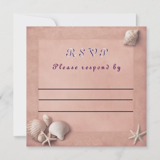 Carte RSVP de mariage (Devant)