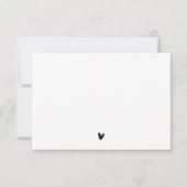 Carte RSVP de mariage (Dos)
