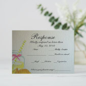 Carte RSVP de mariage (Debout devant)