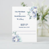 Carte RSVP de mariage (Debout devant)