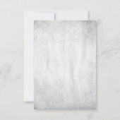 Carte RSVP de mariage aux papillons bleus (Dos)