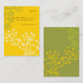 Carte RSVP de mariage Botanica (Fern Green) (Devant / Derrière)