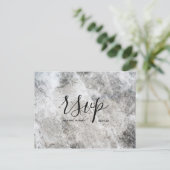 Carte Rsvp de mariage | Carte postale Script de ma (Debout devant)