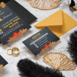 Carte RSVP de mariage Chalkboard de l'automne<br><div class="desc">Ces cartes RSVP chic rustiques sont parfaites pour toute célébration Mariage. Chaque ligne de texte est entièrement personnalisable pour dire ce que vous voulez! Sélection de l'arborescence au verso.</div>