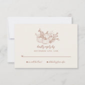 Carte RSVP de mariage citrouille (Dos)