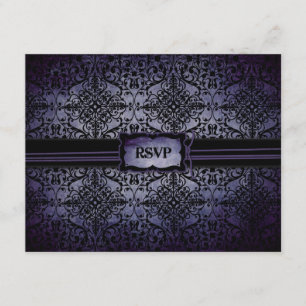 Carte RSVP de mariage crépusculaire A