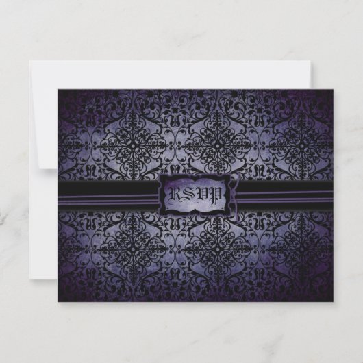 Carte RSVP de mariage D2 (Devant)