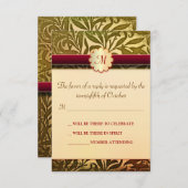 carte rsvp de mariage d'automne (Devant / Derrière)