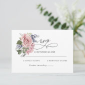 Carte RSVP de mariage de base (Debout devant)