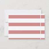 Carte RSVP de mariage de base (Dos)