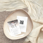 Carte RSVP de Mariage de code QR de superposition 