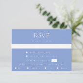 Carte RSVP de mariage de coordination de périphéri (Debout devant)