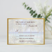 Carte RSVP de mariage de destination tropicale (Debout devant)